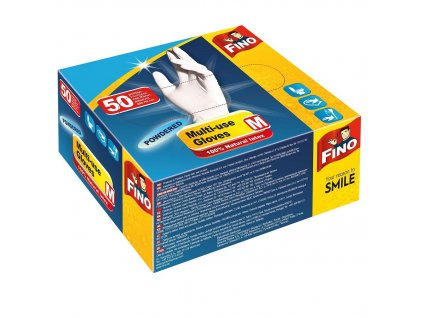 fino jednorazove rukavice pudrovane m 50 ks