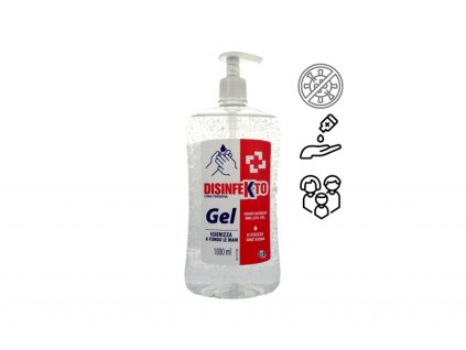 DISINFEKTO Gel 1000 ml alkoholový gel na ruce