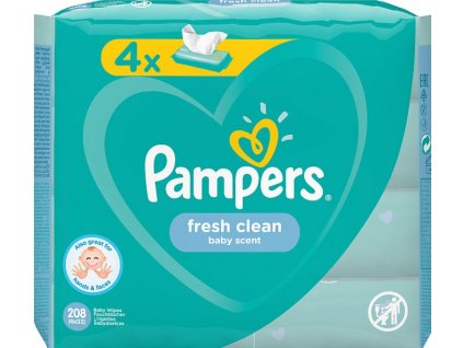 pampers freh clean 208ks