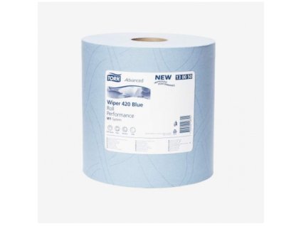 TORK Wiping Paper Plus – velká role, modrá, 2vr., 1500 útr.