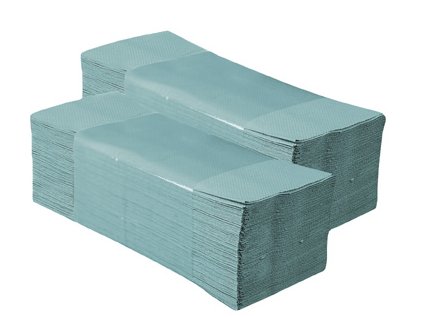 MERIDA jednotlivé papírové ručníky zelené 5000ks skládané