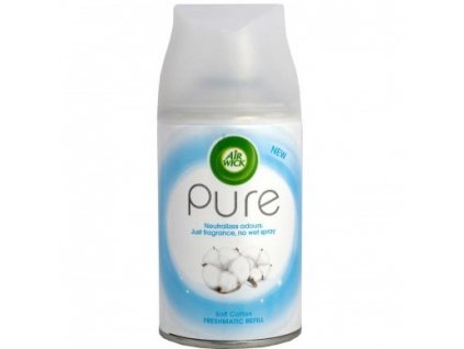 Air Wick FreshMatic Pure Jemná bavlna automatický osvěžovač náhradní náplň 250 ml