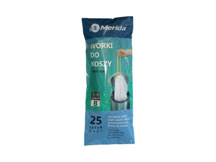 MERIDA TOP sáčky 7-10 l., bílé, zatahovací, parfémované, 25 ks/role