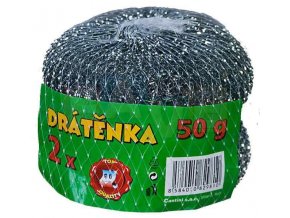 Drátěnka v síťce sada 2 ks; 11,5x4,5 cm; 50 g; kov