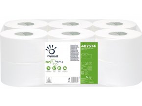 Papernet BioTech toaletní papír Mini Jumbo 195 mm, 2 vrstvy - 12 kusů