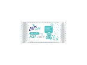 LINTEO BABY Vlhčené ubrousky Aqua sensitive 48 ks