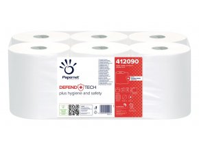 Papernet ručníky v roli Autocut DefendTech, bílé, 140 m, 6 ks