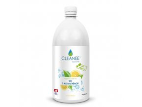 CLEANEE EKO hygienický čistič WC s aktivní pěnou s vůní citronu 1L