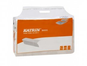 Papírové ručníky skládané KATRIN BASIC šedé - 76957 - Handy Pack