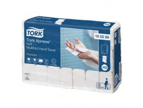 TORK Premium skládané ručníky Soft, bílá, 2vr., 100% celulóza, 2310ks/kt