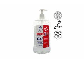 DISINFEKTO Gel 1000 ml alkoholový gel na ruce