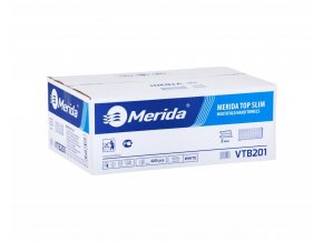 Papírové ručníky MERIDA TOP SLIM, 100% celulóza, slim, 2 - vrstvé, 4200 ks, (21 x 200 ks)