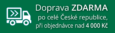 Doprava zdarma při nákupu nad 4000 Kč
