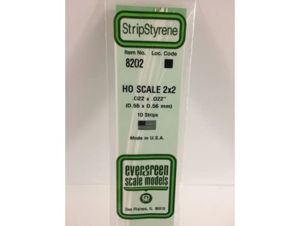EVERGREEN 8202 - 8212 | Hranol 0,56 mm