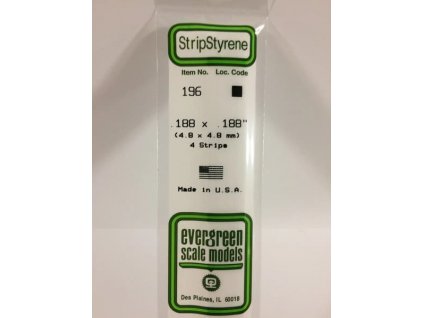 EVERGREEN 196 | Hranol - 4,8 x 4,8 mm