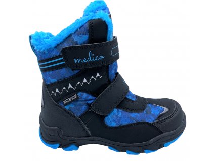 Dětské zimní kotníkové boty MEDICO 53501 modré
