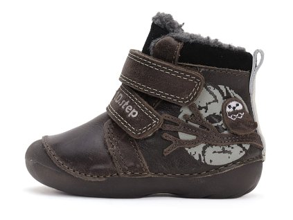 Dětské zimní kotníkové boty D.D.step 015-42219A hnědé