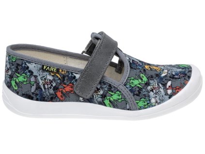 Bačkůrky Fare 4110461 šedé suchý zip