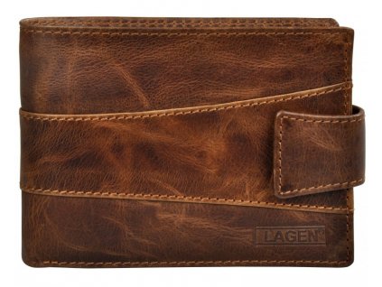 Pánská kožená peněženka Lagen V-98/M hnědá