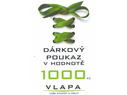 VLAPA dárkový poukaz 1000 Kč
