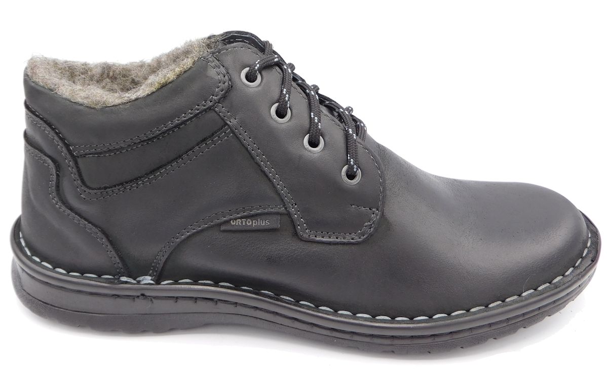 Pánská zimní zdravotní obuv Orto Plus 617 černá Velikost: 41 (EU)
