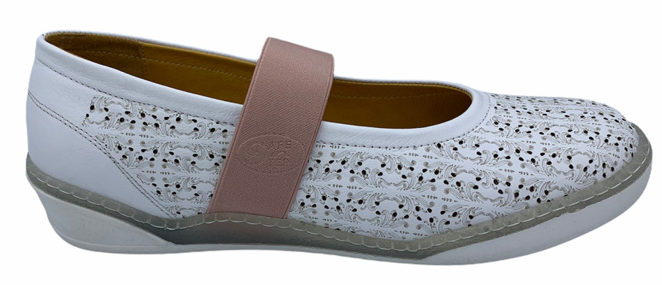Dámská kožená vycházková obuv Safe step MISSTIC 69502 bílá Velikost: 39 (EU)