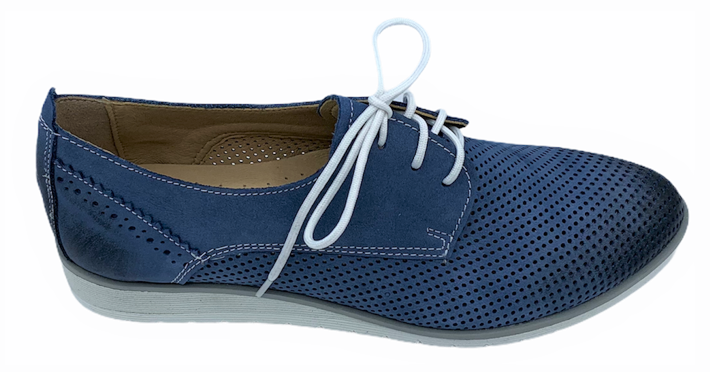 Dámská kožená vycházková obuv MISSTIC 3818 modrá Velikost: 37 (EU)