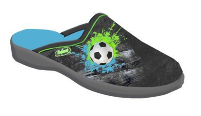 Dětské textilní pantofle Befado 707y395 fotbalový míč Velikost: 32 (EU)