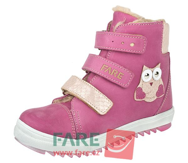 Dětské zimní kotníkové boty Fare 841153 růžové Velikost: 29 (EU)