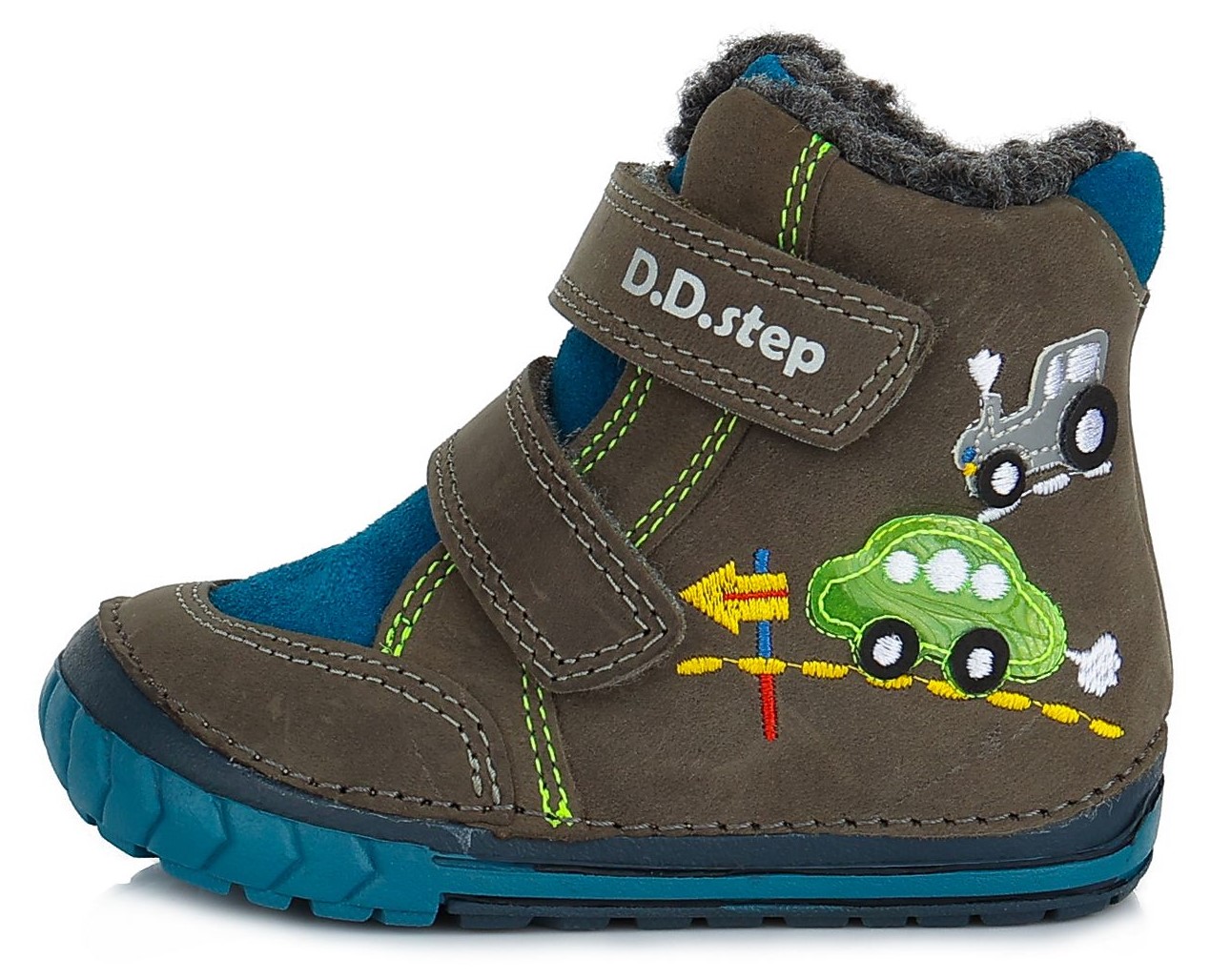 Dětské zimní kotníkové boty D.D.step 029-645B šedé Velikost: 21 (EU)