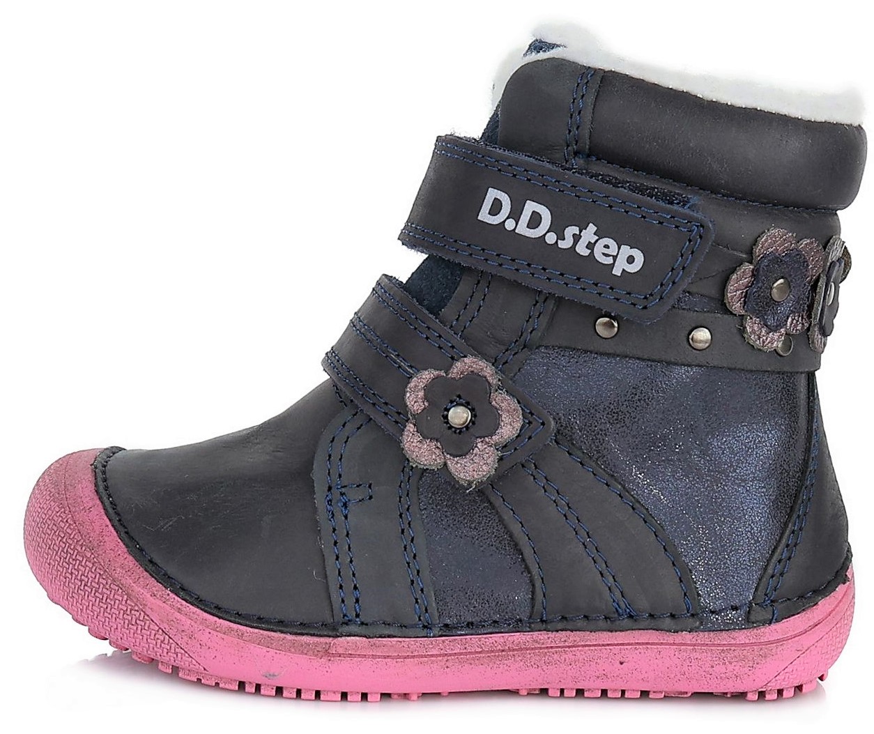 Barefoot zimní boty D.D.step W063-580 modré Velikost: 33 (EU)