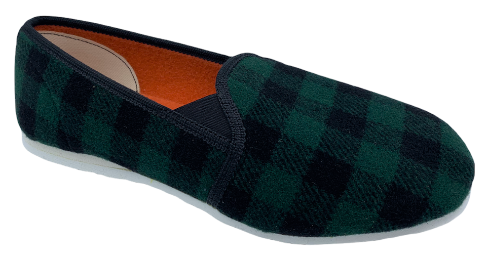 Dámské domácí papuče Bokap 082 zelená kostka Velikost: 38 (EU)
