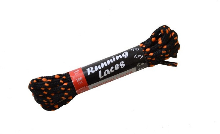 Běžecké tkaničky Running Laces černo-oranžová Délka: 90 cm