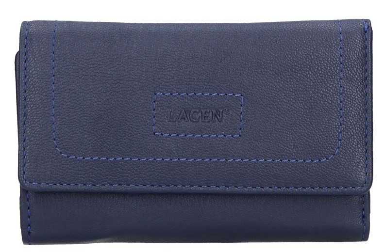 Dámská kožená peněženka Lagen BLC 4386/ 419 modrá