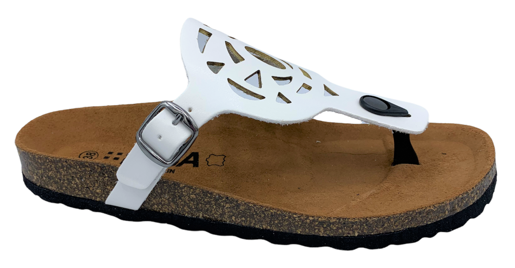 Dámské žabky REGA shoes B098 bílé Velikost: 36 (EU)