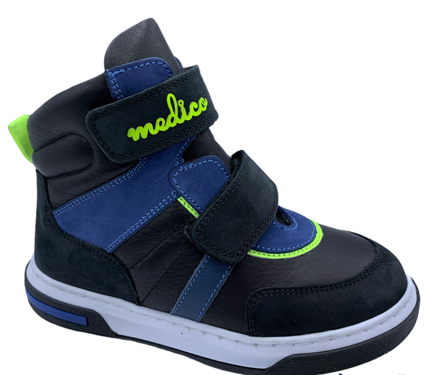 Chlapecké kožené kotníkové boty MEDICO EX5002 modré Velikost: 27 (EU)