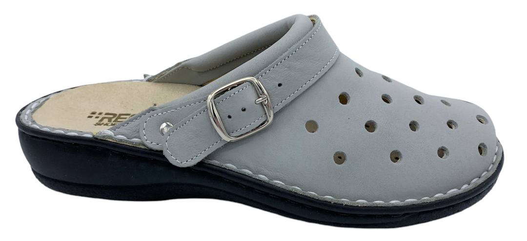 Dámské pantofle na klínku REGA shoes X613 šedé Velikost: 37 (EU)