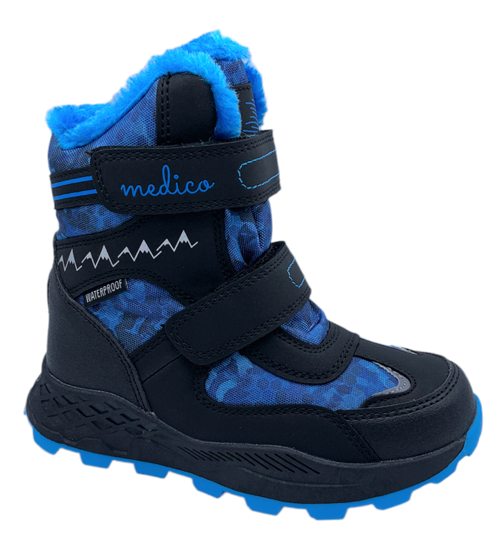 Dětské zimní kotníkové boty MEDICO 53503 modré Velikost: 34 (EU)