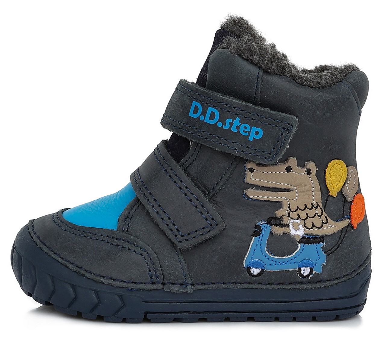 Dětské zimní kotníkové boty D.D.step 029-443A tm. modré Velikost: 22 (EU)