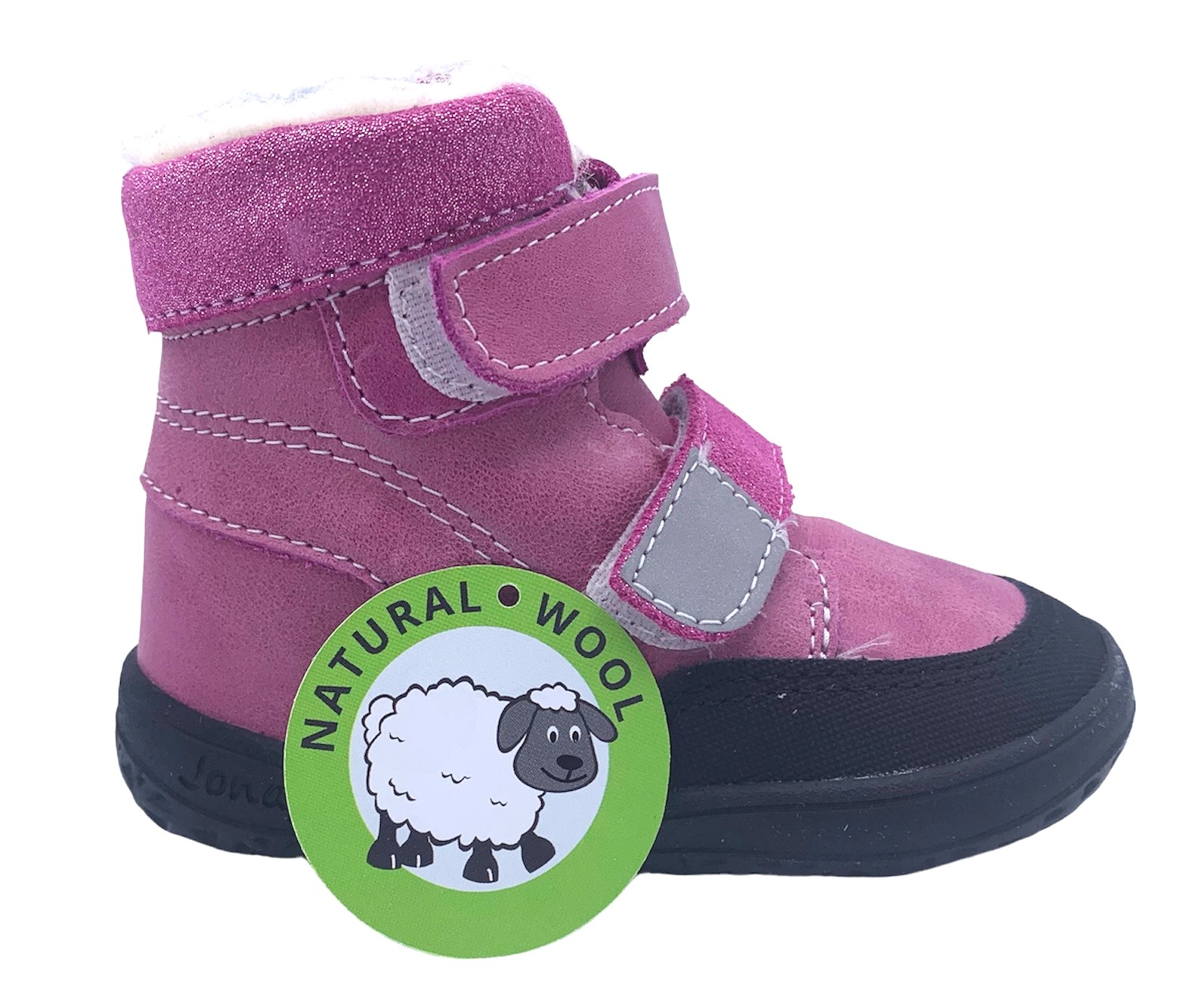 Dětské zimní boty Jonap Barefoot Falco růžové Velikost: 28 (EU)