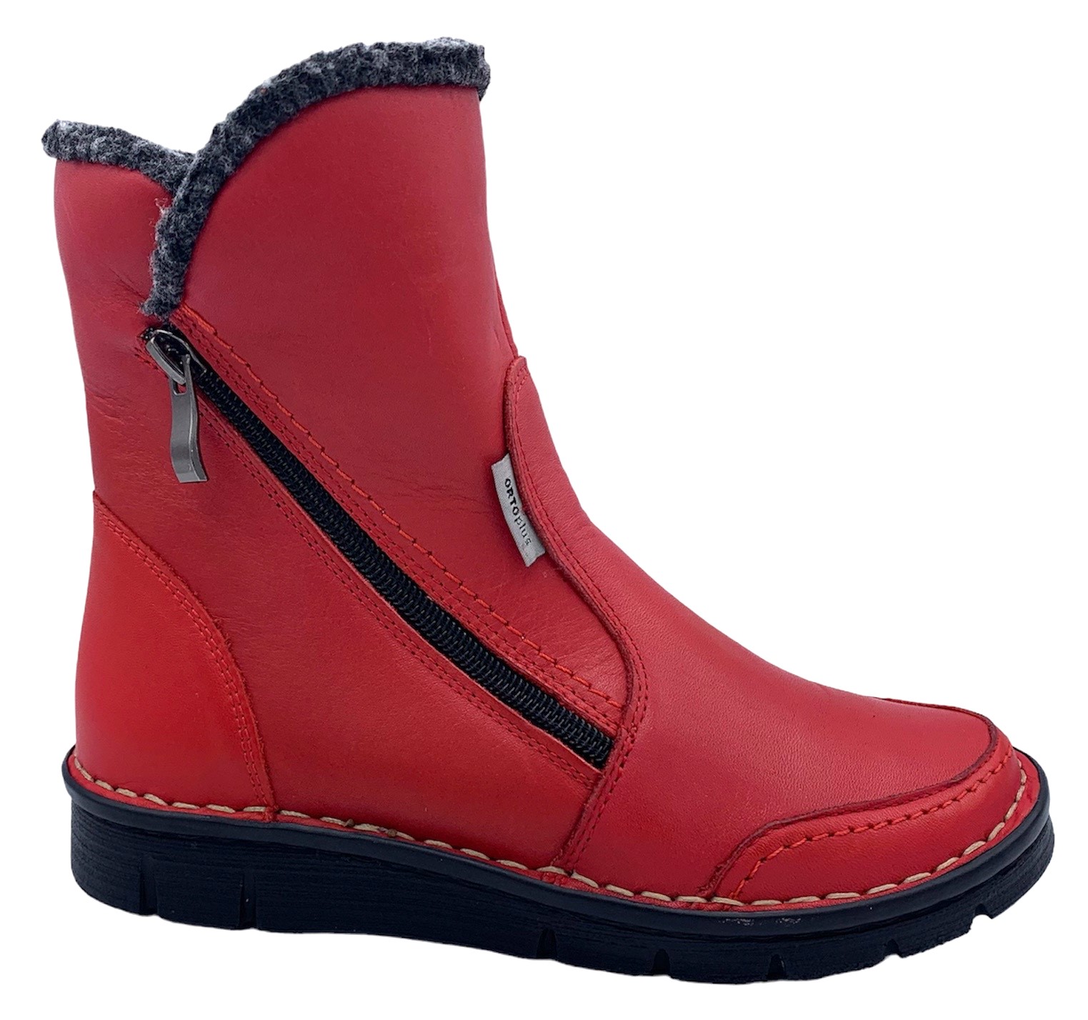 Dámská zimní zdravotní obuv Orto Plus 90115 červené Velikost: 41 (EU)