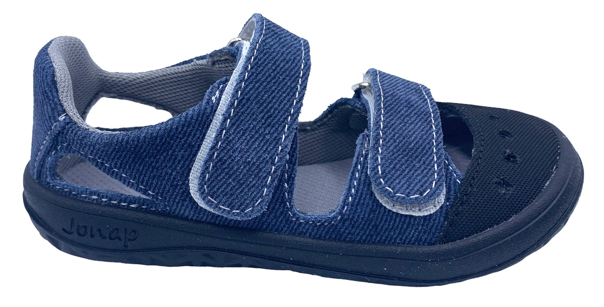 Dětské barefoot sandálky Jonap Fella modré riflové Velikost: 28 (EU)