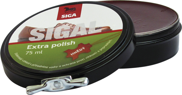 Sigal Extra polish dóza 75 ml Barva: Hnědá