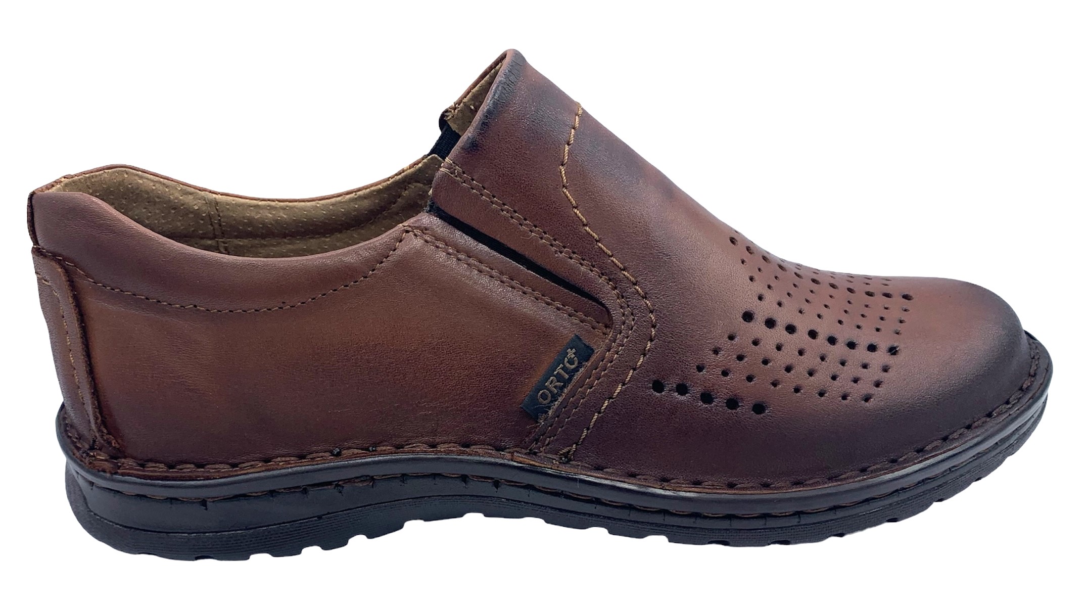 Pánská zdravotní obuv Orto Plus 502 hnědá Velikost: 45 (EU)