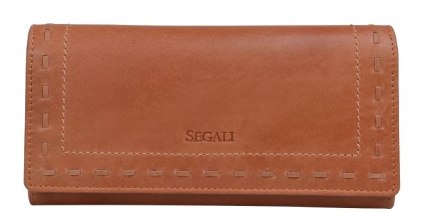 Dámská kožená peněženka Segali 7052 hnědá
