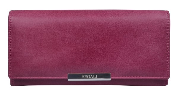Dámská kožená peněženka Segali 7066 růžová