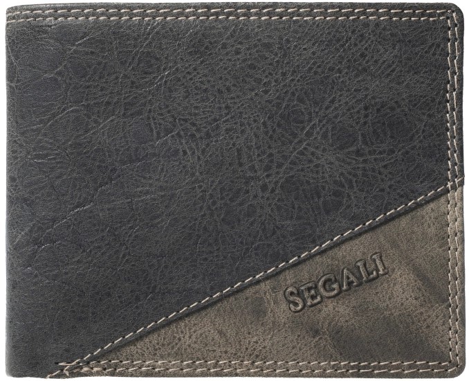 Pánská kožená peněženka Segali 1342 tmavě hnědá