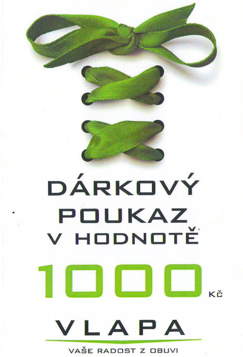 VLAPA dárkový poukaz 1000 Kč