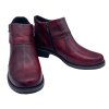 Dámské zimní kotníkové boty Barton 8324 vínové