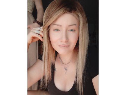 Paruka Lace front Melír 1